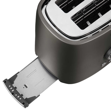 Toaster 1000 W cu 2 sloturi, negru, timer, design metalic Sencor S-STS6058BK