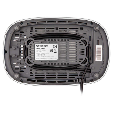Toaster 1000 W cu 2 sloturi, negru, timer, design metalic Sencor S-STS6058BK