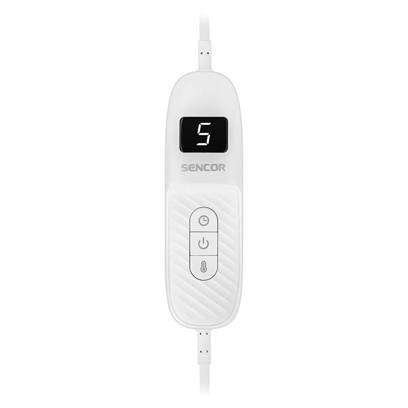 Pătură electrică de 180 × 130 cm cu 9 trepte de temperatură și 160 W Sencor S-SUB2001B