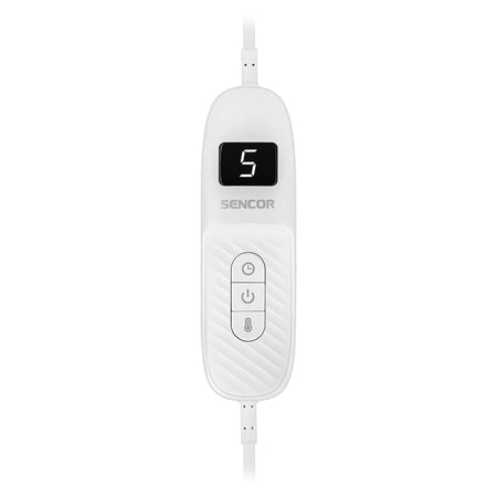 Pătură electrică de 180 × 130 cm cu 9 trepte de temperatură și 160 W Sencor S-SUB2001B