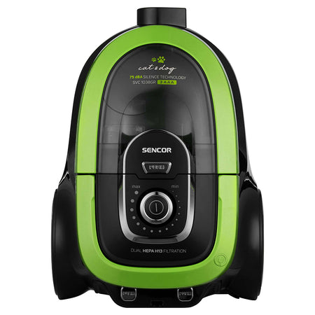 Aspirator fără sac 750 W HEPA H13, tehnologie Cyclone, Sencor S-SVC1038GR