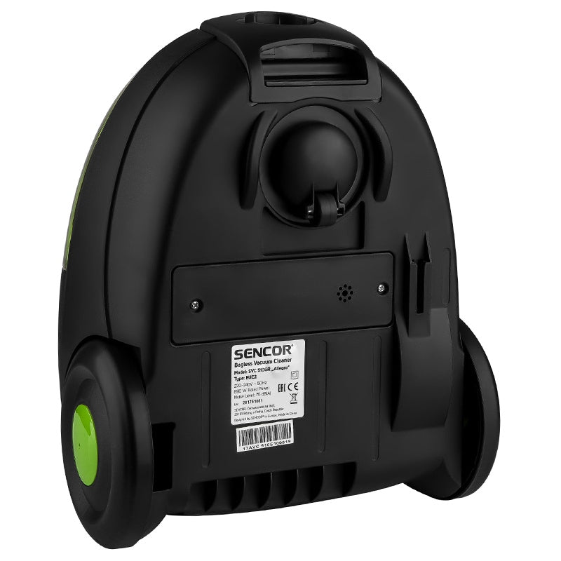 Aspirator fără sac 890 W cu filtru HEPA, sistem Cyclone, Sencor S-SVC510GR-EU