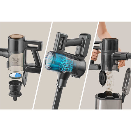 Aspirator vertical 3 în 1, 200 W, iluminare LED, autonomie 35 min Sencor S-SVC7222BK