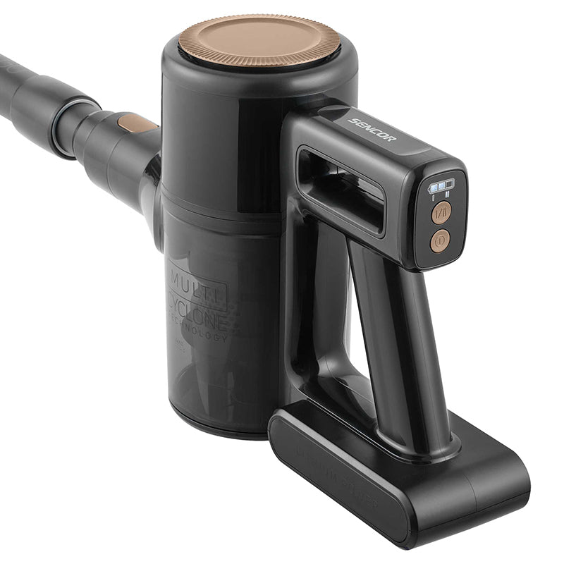 Aspirator vertical 3 în 1, 200 W, iluminare LED, autonomie 35 min Sencor S-SVC7222BK