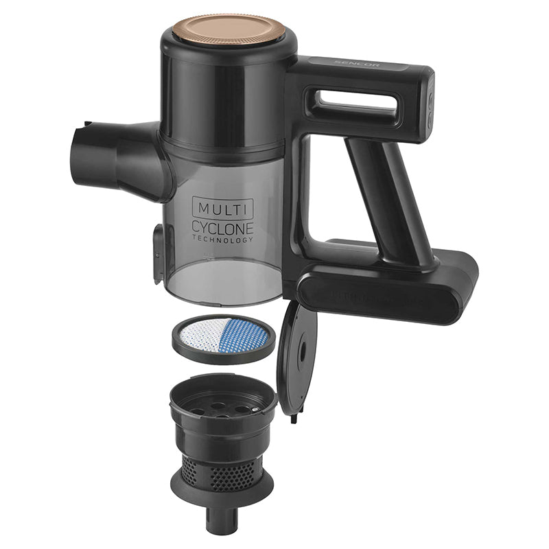 Aspirator vertical 3 în 1, 200 W, iluminare LED, autonomie 35 min Sencor S-SVC7222BK