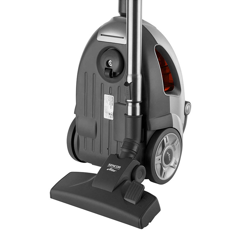 Aspirator fără sac 800 W, motor ECO, filtru HEPA, Sencor S-SVC730RD-EU