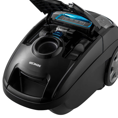 Aspirator cu sac silențios HEPA H13, 3,5 l, negru Sencor S-SVC7500BK