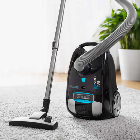Aspirator cu sac silențios HEPA H13, 3,5 l, negru Sencor S-SVC7500BK