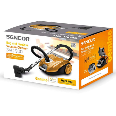 Aspirator 2 în 1 cu și fără sac, 700 W, filtru HEPA, Sencor S-SVC900-EUE3