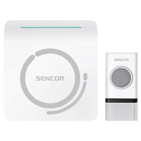 Sonerie fără fir pentru ușă cu 48 melodii, buton IP44 și rază de 150 m Sencor S-SWD100