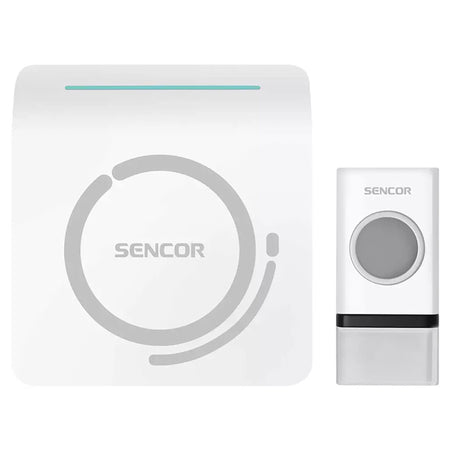 Sonerie fără fir pentru ușă cu 48 melodii, buton IP44 și rază de 150 m Sencor S-SWD100
