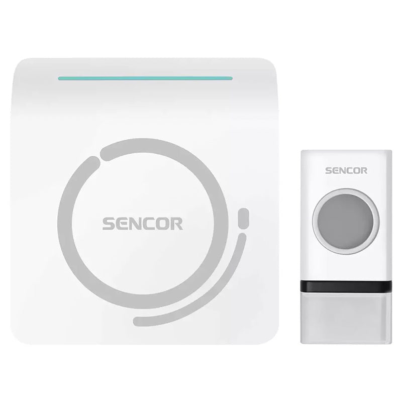 Sonerie fără fir pentru ușă cu 48 melodii, buton IP44 și rază de 150 m Sencor S-SWD100