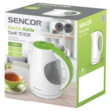 Fierbător electric cu capacitate 1,5 l și putere 2200 W Sencor