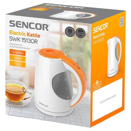 Fierbător electric cu capacitate 1,5 l și putere 2200 W Sencor