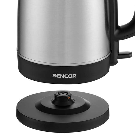 Fierbător electric din oțel inoxidabil de 1,7 L și 2200 W Sencor S-SWK1715SS