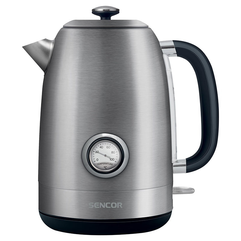 Fierbător electric de 1,7 L și 2200 W cu termometru Sencor S-SWK1799SS