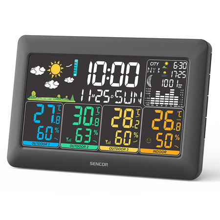 Stație meteo wireless cu 3 senzori SWS 6300 Sencor S-SWS6300