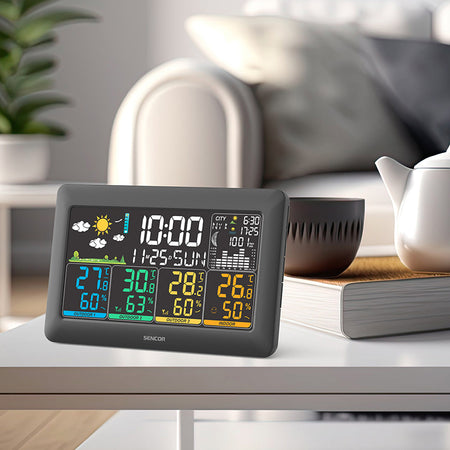 Stație meteo wireless cu 3 senzori SWS 6300 Sencor S-SWS6300