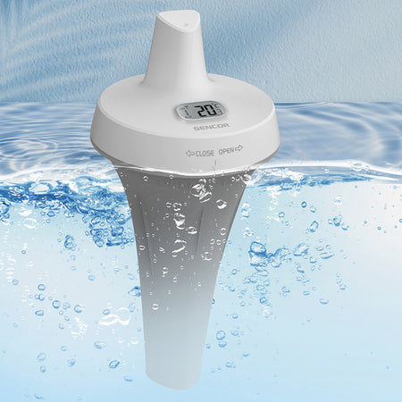 Stație meteo wireless cu senzor de apă pentru piscină, afișaj LCD, alarmă Sencor S-SWS6900POOL