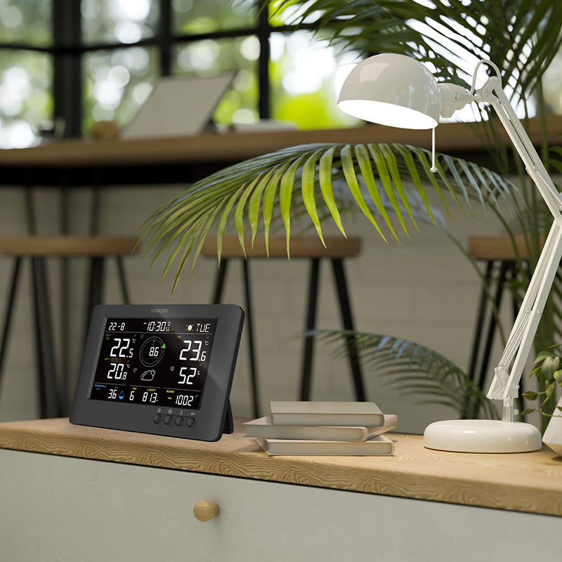 Stație meteo profesională WBGT WiFi 8 în 1, LCD color, Sencor S-SWS9500