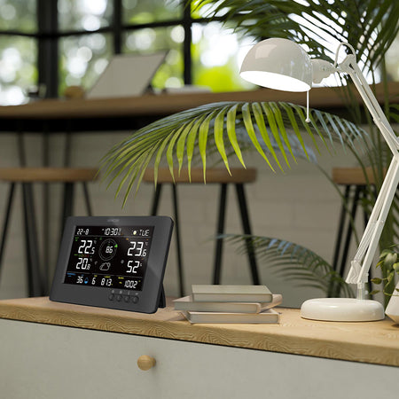 Stație meteo profesională WBGT WiFi 8 în 1, LCD color, Sencor S-SWS9500