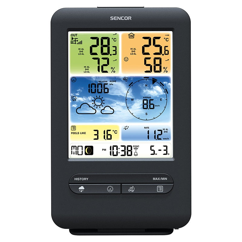 Stație meteo profesională WiFi Sencor S-SWS9898WIFI