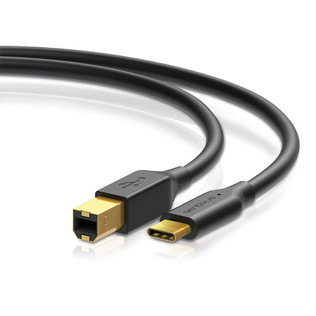 Cablu USB 2.0 de la USB-B tată la USB-C tată cu lungime de 1,5 m Sentivus S-U202-100