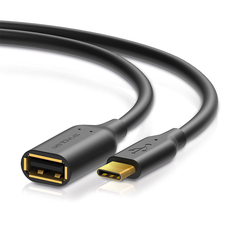 Cablu USB 2.0 OTG cu USB-C tată și USB-A mamă de 0,1 m Sentivus S-U206-010