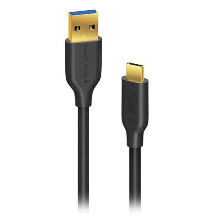 Cablu USB 3.0 de la USB-A tată la USB-C tată de 1 m Sentivus S-U301-100