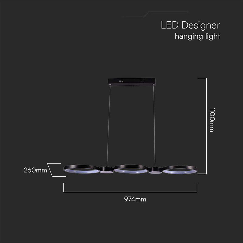 Candelabru LED 38 W, 4000K, negru, 974×260×1100 mm, V-Tac SKU-10043