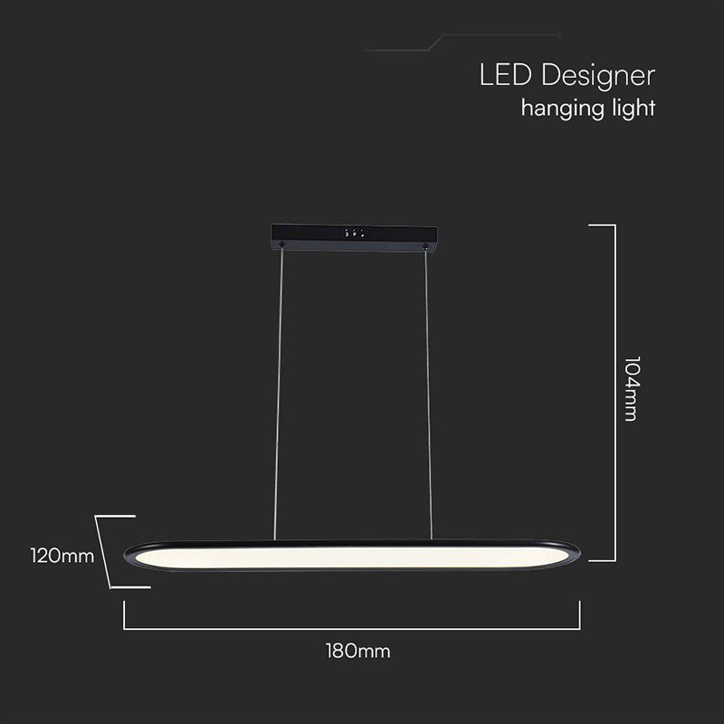 Candelabru LED 24W 80×100 cm 3000K negru V-Tac SKU-10046