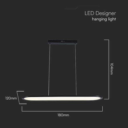 Candelabru LED 24W 80×100 cm 3000K negru V-Tac SKU-10046