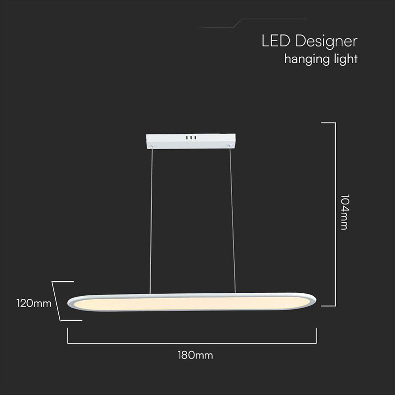 Candelabru LED 24W, 4000K, alb, 80 × 100 cm, V-Tac SKU-10047