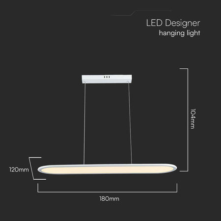 Candelabru LED 24W, 4000K, alb, 80 × 100 cm, V-Tac SKU-10047