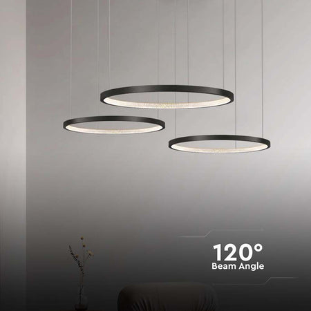 Lampă LED design 57 W, 4000 K, SMD, IP20, negru V-Tac SKU-10053