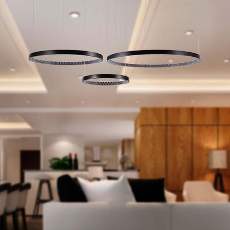 Lampă LED design 57 W, 4000 K, SMD, IP20, negru V-Tac SKU-10053