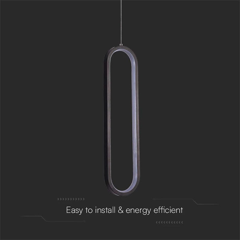 Pendul tavan 9W 4000K negru V-Tac SKU-10076