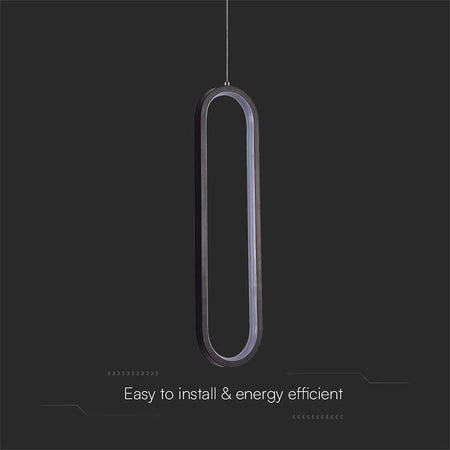 Pendul tavan 9W 4000K negru V-Tac SKU-10076