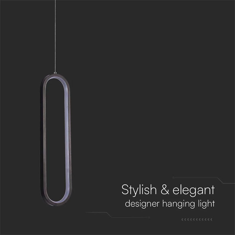 Pendul tavan 9W 4000K negru V-Tac SKU-10076