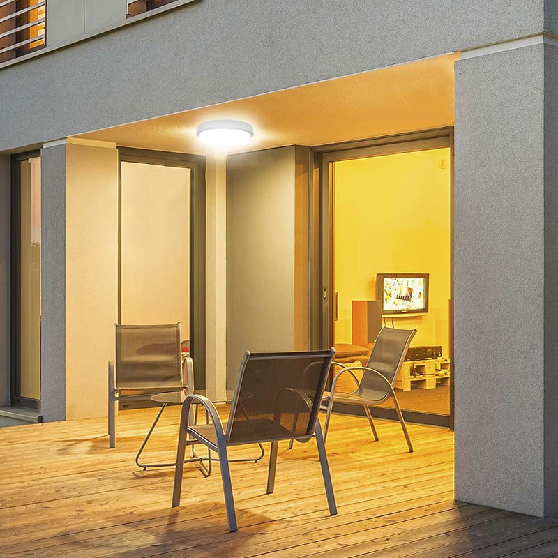 Plafonieră LED 12W rotundă cu IP54, albă, V-Tac
