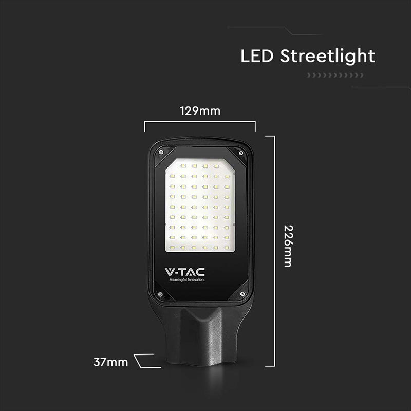 Corp iluminat stradal LED 30W exterior IP65 negru V-Tac