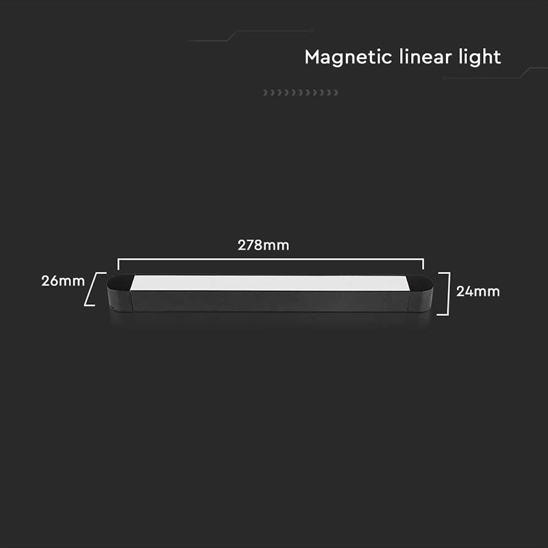Corp LED magnetic 14W 4000K negru V-Tac SKU-10242