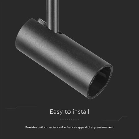 Corp LED magnetic 20W pentru șină, culoare negru, V-Tac