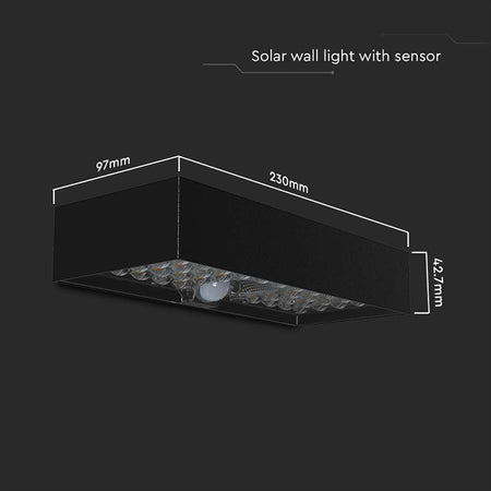 Lampa exterioară LED 6W cu încărcare solară IP65, lumină neutru 4000K, V-Tac