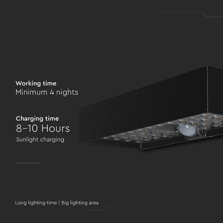 Lampa exterioară LED 6W cu încărcare solară IP65, lumină neutru 4000K, V-Tac