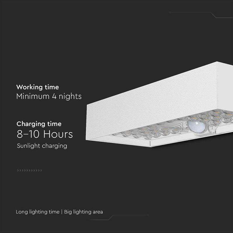 Lampa exterioară LED 6W cu încărcare solară IP65, lumină neutru 4000K, V-Tac