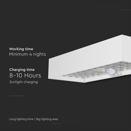 Lampa exterioară LED 6W cu încărcare solară IP65, lumină neutru 4000K, V-Tac