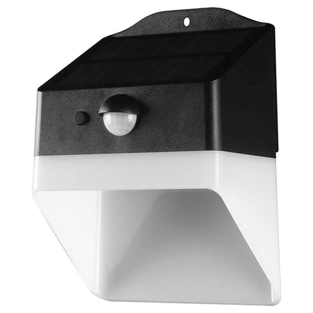 Lampă solară exterioară 2W 4000K cu senzor PIR, IP65, alb/negru V-Tac SKU-10309