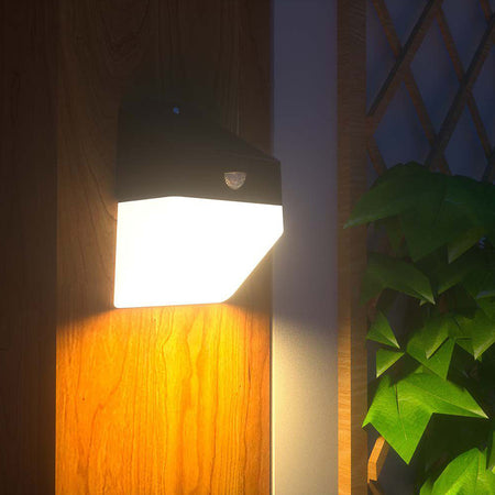 Lampă solară exterioară 2W 4000K cu senzor PIR, IP65, alb/negru V-Tac SKU-10309