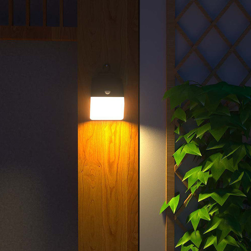 Lampă solară exterioară 2W 4000K cu senzor PIR, IP65, alb/negru V-Tac SKU-10309